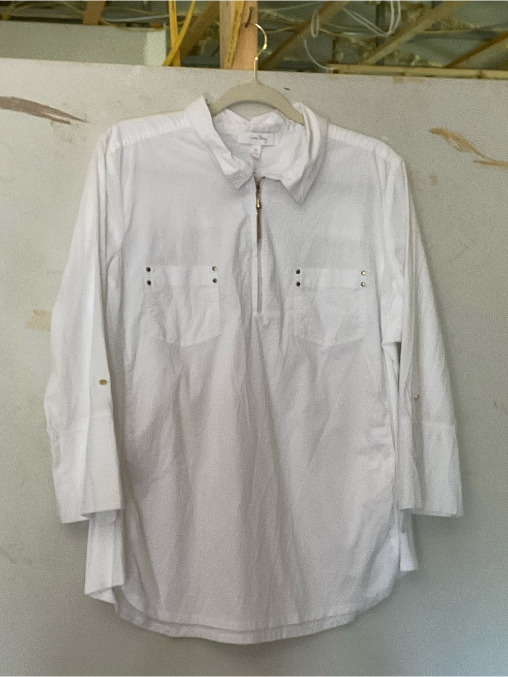 Coral Bay white, long sleeve top. Size XL